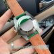High Quality Clone Rolex Submariner Black Dial Green Leathe Strap Watch (5)_th.jpg
